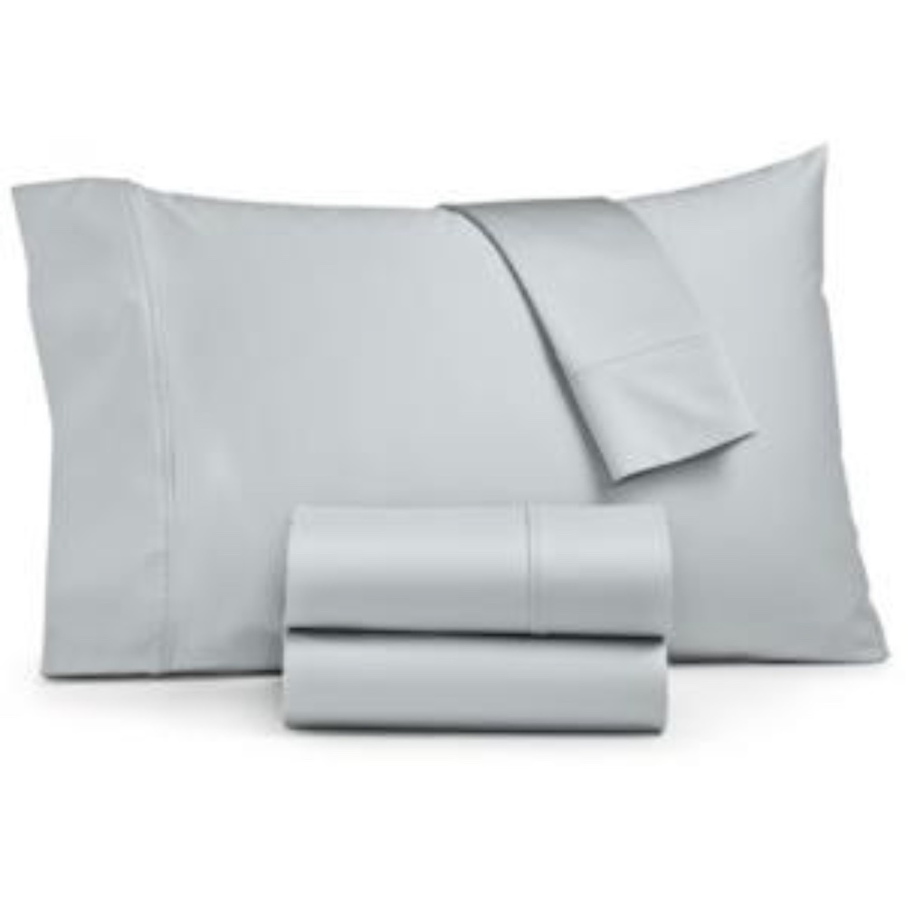 Sunham Ashford Solid 1500 Thread Count 4 Pc. Sheet Set, Full - Dove 734737615656